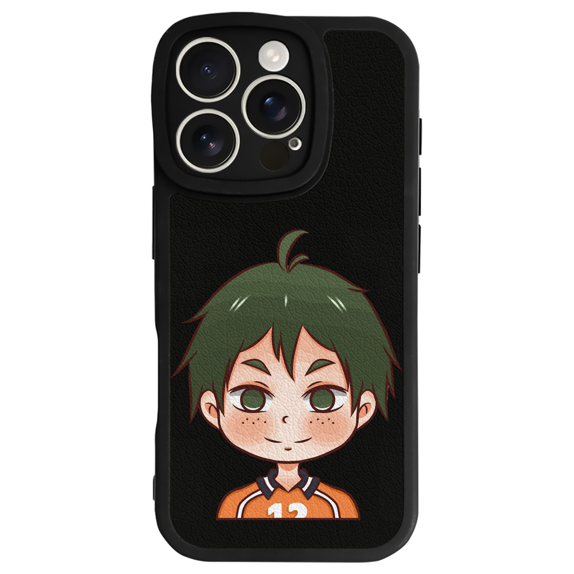 （画像用） ハイキュー!! Haikyu!! 【iPhone 16シリーズ対応】シリコンスマホケース（レザー調） 材質：シリコン